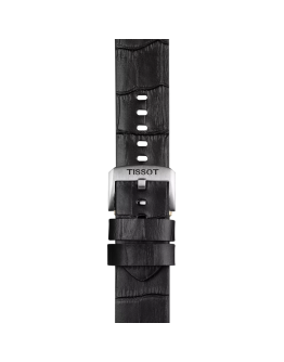 Tissot siyah deri kayış boynuz aralığı 22 mm  