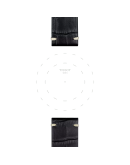 Tissot siyah deri kayış boynuz aralığı 22 mm  