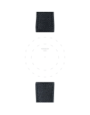 Tissot mavi tekstil kayış boynuz aralığı 22 mm 