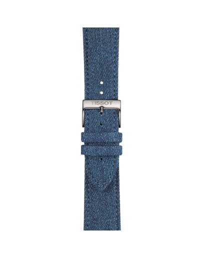 Tissot mavi tekstil kayış boynuz aralığı 22 mm 
