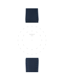 Tissot mavi tekstil kayış boynuz aralığı 22 mm  