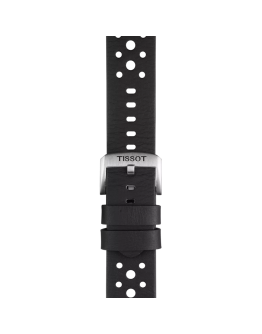 Tissot siyah deri kayış boynuz aralığı 22 mm 