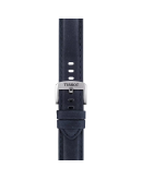 Tissot mavi deri kayış boynuz aralığı 20 mm  