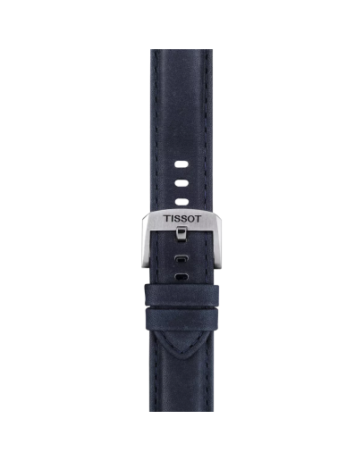 Tissot mavi deri kayış boynuz aralığı 20 mm  