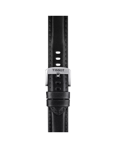 Tissot siyah deri kayış boynuz aralığı 20 mm 