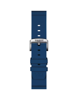 Tissot Official Blue Silicone Strap Lugs 22 mm