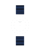 Tissot Official Blue Silicone Strap Lugs 22 mm