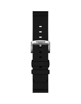 Tissot Official Black Silicone Strap Lugs 22 mm