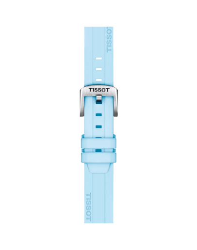 Tissot Official Blue Silicone Strap Lugs 18 mm