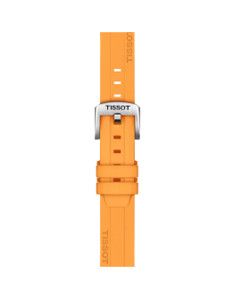 Tissot Official Orange Silicone Strap Lugs 18 mm