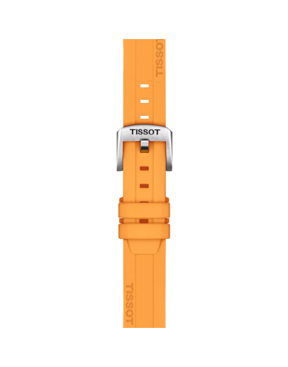 Tissot Official Orange Silicone Strap Lugs 18 mm