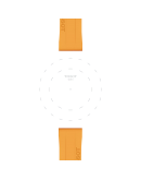 Tissot Official Orange Silicone Strap Lugs 18 mm