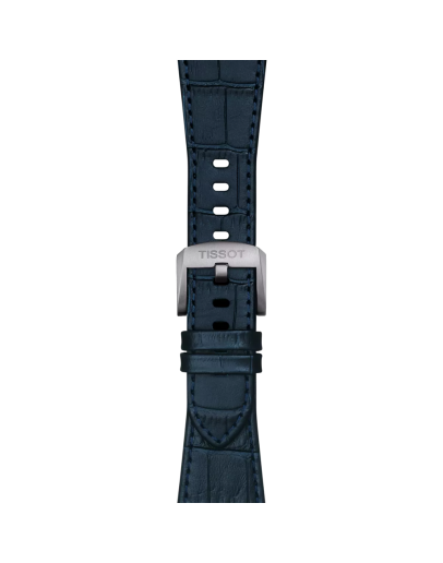 Tissot Official Dark Blue PRX 40mm Leather Strap With Steel Endpiece