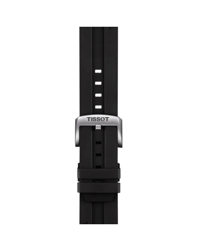 Tissot Siyah Kauçuk Kayış Boynuz Aralığı 22 mm