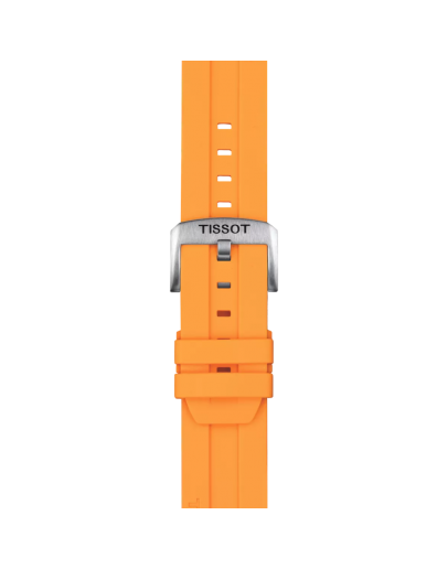 Tissot Official Orange Silicone Strap Lugs 22 mm