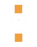 Tissot Official Orange Silicone Strap Lugs 22 mm