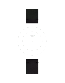 Tissot Siyah Sentetik Kayış Boynuz Aralığı 20 mm