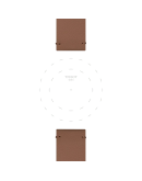 Tissot Açık Kahverengi Sentetik Kayış Boynuz Aralığı 22 mm