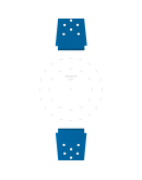 Tissot Official Blue Sideral Rubber Strap
