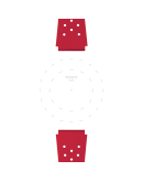 Tissot Official Red Sideral Rubber Strap