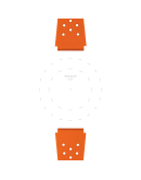 Tissot Official Orange Sideral Rubber Strap