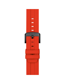 Tissot Official Red Silicone Strap Lugs 22 mm