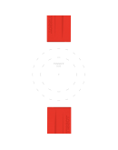 Tissot Kırmızı Silikon Kayış Boynuz Aralığı 22 mm