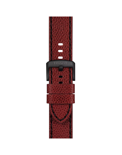 Tissot Official Burgundy Leather Strap 22 mm