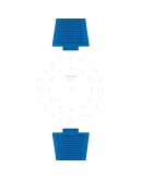 Tissot Official Blue PRX 40mm Rubber Strap