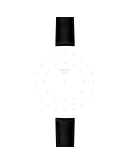 Tissot Siyah Sentetik Vegan Kayış Boynuz Aralığı 16 mm