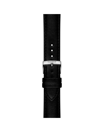 Tissot Siyah Sentetik Vegan Kayış Boynuz Aralığı 20 mm