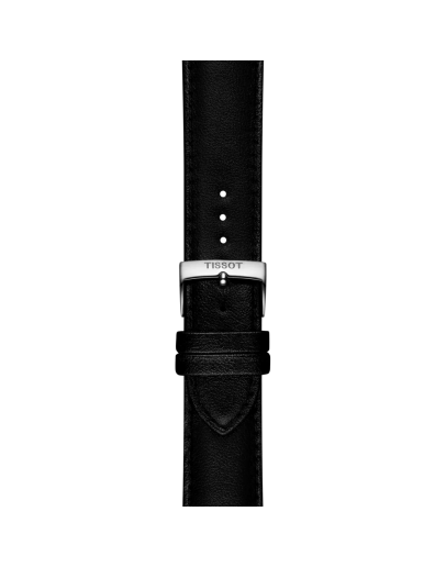 Tissot Siyah Sentetik Vegan Kayış Boynuz Aralığı 22 mm