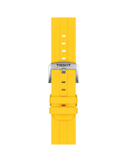 Tissot Official Silicone Yellow Strap Lugs 22 mm