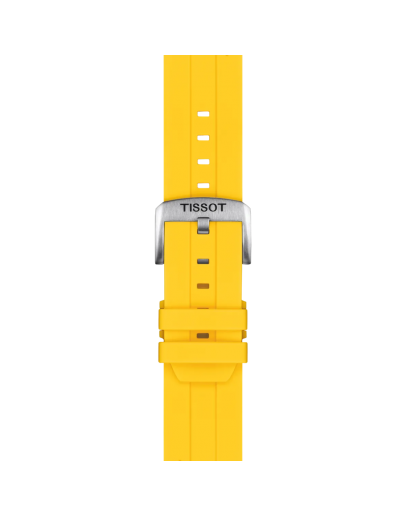 Tissot Official Silicone Yellow Strap Lugs 22 mm