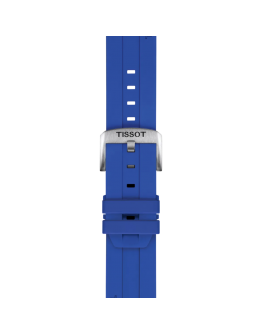Tissot Official Blue Silicone Strap Lugs 22 mm