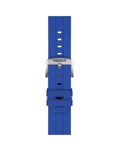 Tissot Official Blue Silicone Strap Lugs 22 mm