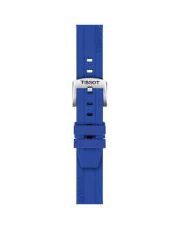 Tissot Official Blue Silicone Strap Lugs 18 mm