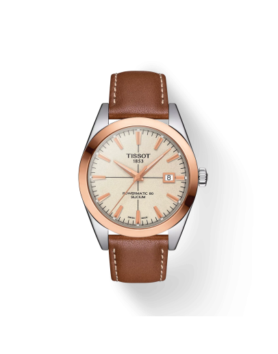 Tissot Gentleman Powermatic 80 Silicium Solid 18K Gold bezel