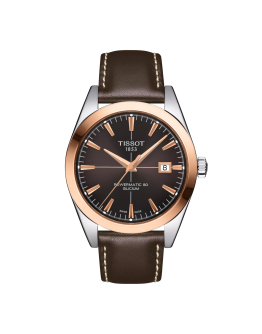 Tissot Gentleman Powermatic 80 Silicium Solid 18K Gold bezel