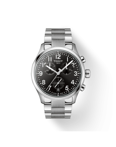 Tissot Chrono L 42mm Siyah Kadran Çelik Bileklik Erkek Kol Saati