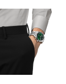 Tissot Chrono L 42mm Yeşil Kadran Çelik Bileklik Erkek Kol Saati