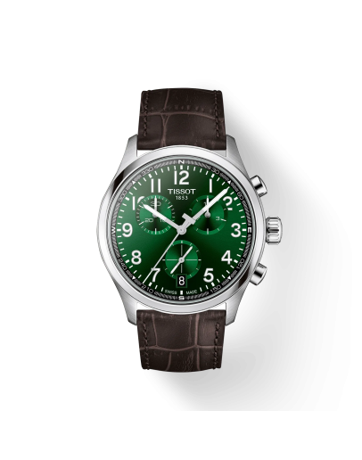 Tissot Chrono L 42mm Yeşil Kadran Deri Kordon Erkek Kol Saati